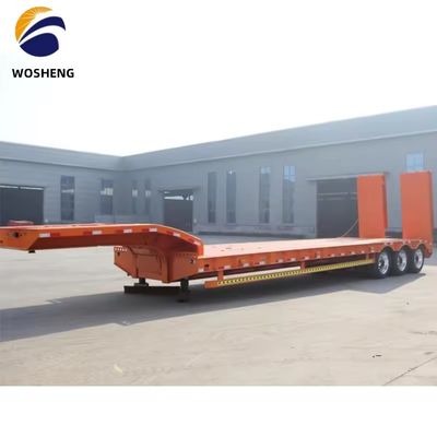 Lowboy Lowbed Semi-Trailer für Lastwagen Custom's Anforderung und hohe Kapazität 150 Tonnen