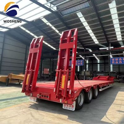 Lowboy Lowbed Semi-Trailer für Lastwagen Custom's Anforderung und hohe Kapazität 150 Tonnen