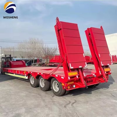 Lowboy Lowbed Semi-Trailer für Lastwagen Custom's Anforderung und hohe Kapazität 150 Tonnen