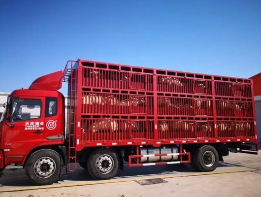 Auflieger für den Transport von Vieh mit 3 Achsen 20-40 Tonnen hoher Zaun-Halbanschluss