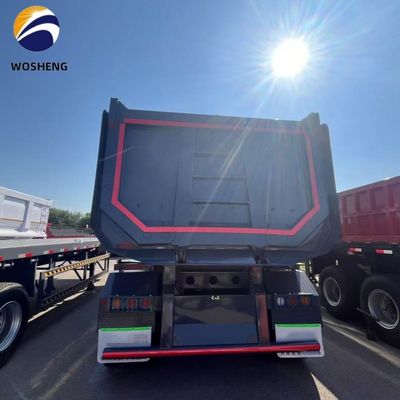 Lkw-Anhänger 3 Achse 4 Achse Kipper Tipper Rücken Dump Truck Halbanhänger für den Bau
