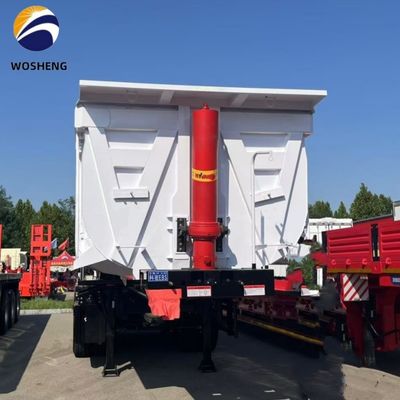 Lkw-Anhänger 3 Achse 4 Achse Kipper Tipper Rücken Dump Truck Halbanhänger für den Bau