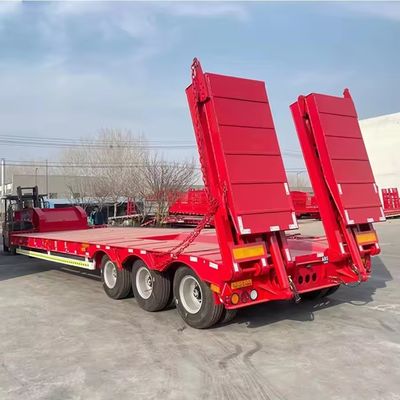 150 Tonnen Max Loading Lowboy Lowbed Semi Trailer für den Transport von Schwerlastfahrzeugen
