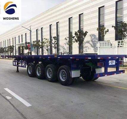 2 3 4achs Flatbed Trailer Anpassung Rim 9.0-22.5 Container Größe 20ft 45ft 40ft