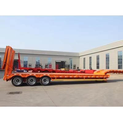 150 Tonnen Max Loading Lowboy Lowbed Semi Trailer für den Transport von Schwerlastfahrzeugen