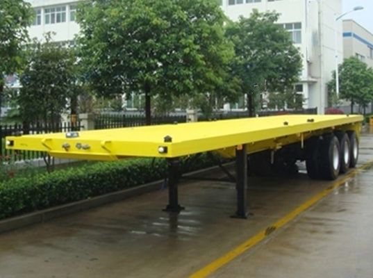 2 3 4achs Flatbed Trailer Anpassung Rim 9.0-22.5 Container Größe 20ft 45ft 40ft