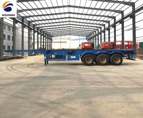 Stahlförmiges Ausdehnungsrahmen-Fahrwerk Halbanhänger für 20-40 ft Container