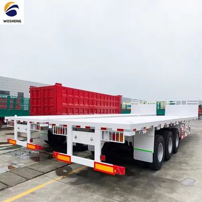 20/40/45ft Container Flatbed Semi-Trailer mit 2-3 Achsen und großer Ladekapazität