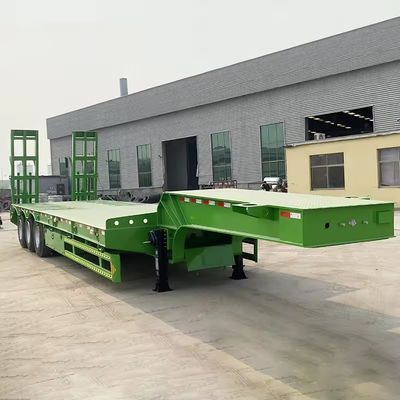 150T Max Nutzlast Niedrigbett Semi-Anhänger Lkw Traktoranhänger mit schwerem Landegerät