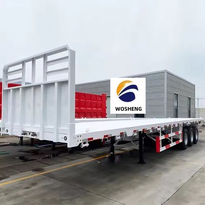 Der niedrigste 30T-100T Semi-Trailer 20ft-45ft Container Truck 2-4 Achse Flatbed Rim 9.0-22.5
