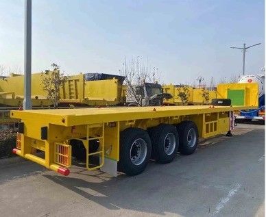 20ft 40ft Container Cargo Flatbed Semi Trailer mit Schloss