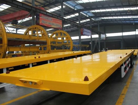 20ft 40ft Container Cargo Flatbed Semi Trailer mit Schloss