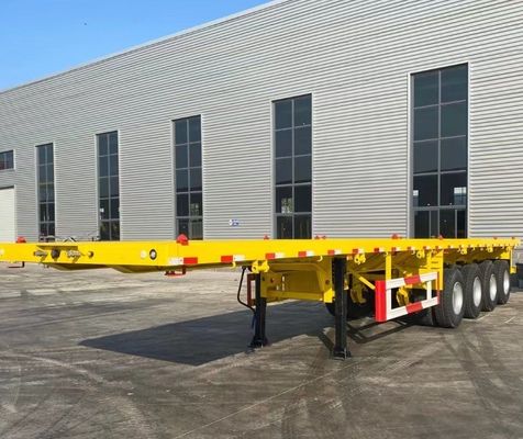 20ft 40ft Container Cargo Flatbed Semi Trailer mit Schloss
