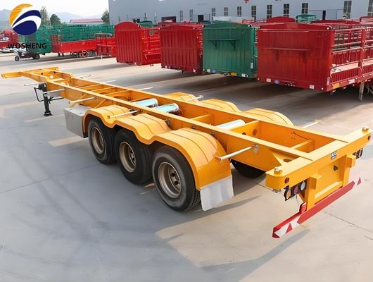 Mechanische Aufhängung Skeleton Container Anhänger für 20ft 40ft 45ft Container
