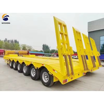 Mechanische Aufhängung Niederbett Lkw Semi-Anhänger mit mechanischer Leiter für Zimbabwe