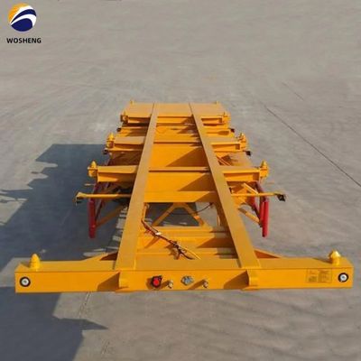 Transport 40ft Container wosheng 3 Axis Skeleton Halbanhänger mit Container Lock