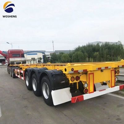 Transport 40ft Container wosheng 3 Axis Skeleton Halbanhänger mit Container Lock