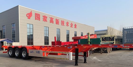 12400x2500x1550mm Chinesische Anpassung Skelett Halbanhänger für Container