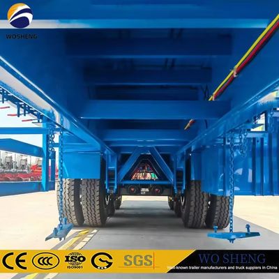 Stahl Max Nutzlast 20T-80T Container Trailer Flatbed Semi Trailer mit Stahl von Wosheng