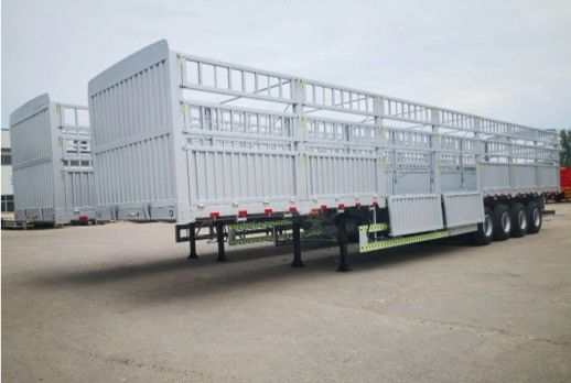Anpassung 3 Achse 4 Achse Multifunktionsabtrennbarer Zaun Halbanhänger für Lastwagen