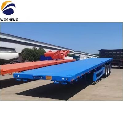Stahl Max Nutzlast 20T-80T Container Trailer Flatbed Semi Trailer mit Stahl von Wosheng