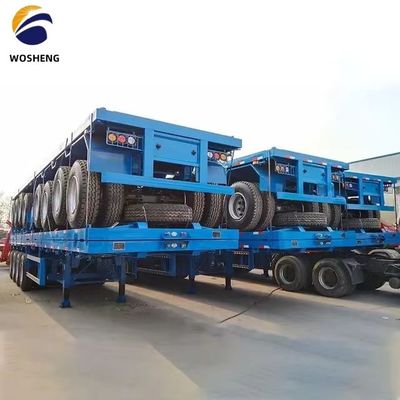 Stahl Max Nutzlast 20T-80T Container Trailer Flatbed Semi Trailer mit Stahl von Wosheng