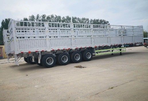 Anpassung 3 Achse 4 Achse Multifunktionsabtrennbarer Zaun Halbanhänger für Lastwagen