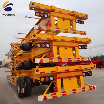 3 Achsen 20FT 40FT Gänsehals Container Chassis Skelett Halbanhänger