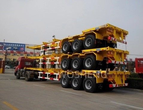 3 Achsen 20FT 40FT Gänsehals Container Chassis Skelett Halbanhänger