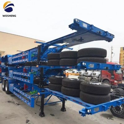 3 Achsen 20FT 40FT Gänsehals Container Chassis Skelett Halbanhänger