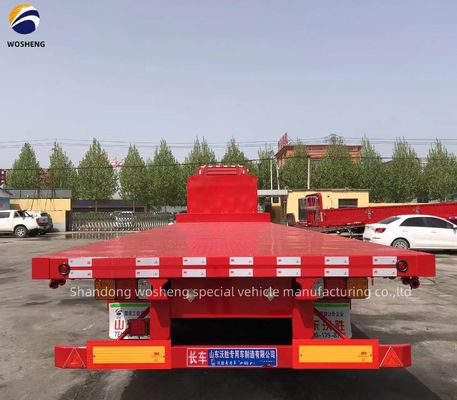 40 Fuß Container Anhänger Professionell 3Axle Flatbed Semi Anhänger mit 2&quot; 50mm King Pin