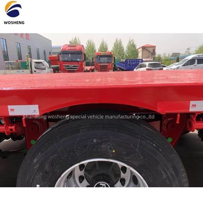 40 Fuß Container Anhänger Professionell 3Axle Flatbed Semi Anhänger mit 2&quot; 50mm King Pin