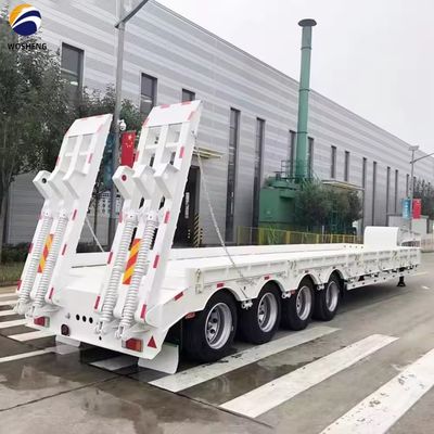 Niedrigflächige Lkw Anhänger Maximallast 150 Tonnen Hals 3 Achse 4 Achsen