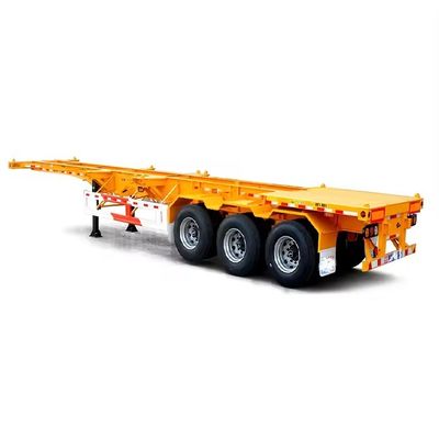 40ft 20ft Tri-Axle Container Trailer Skeleton Trailer mit schwerem Landegerät 28t