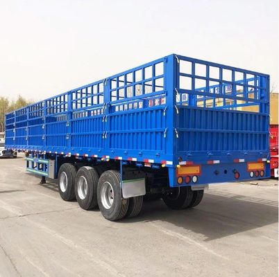 3 Achse 4 Achse Seitenplattenhöhe 600 mm 800 mm Seitenfallzaun Semi-Anhänger Maximallast 30000 kg