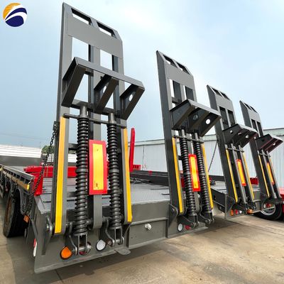 40ft Container Holz Stahlrohr Transport Halbanhänger mit abnehmbaren Stahlhaufen