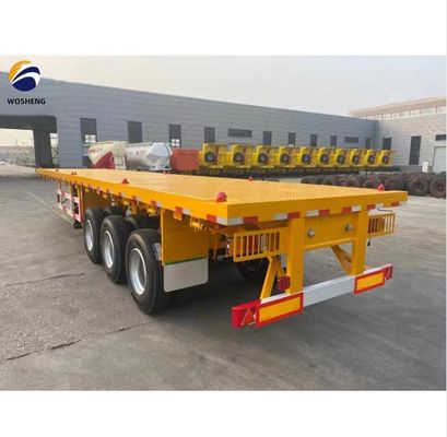12500x2500x1600-3100mm Halbanhänger für Container 30-70t schwerer Flachbettanhänger