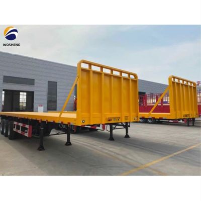 12500x2500x1600-3100mm Halbanhänger für Container 30-70t schwerer Flachbettanhänger