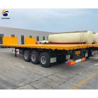 12500x2500x1600-3100mm Halbanhänger für Container 30-70t schwerer Flachbettanhänger