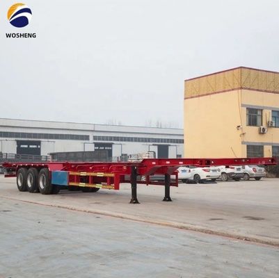 Containertransport 3 Achse 20FT 40FT Container-Chassis Skelett Halbanhänger für Lastwagen
