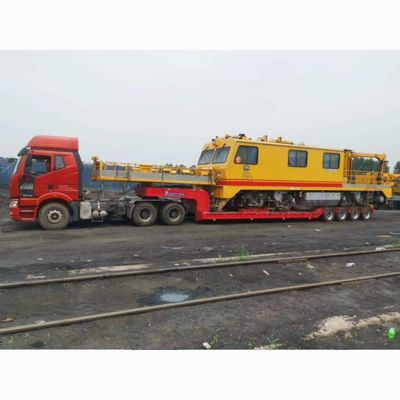 Transport Schwerlastgeräte mit 100 Tonnen Hydraulikrampen Niederbett Lkw Halbanhänger