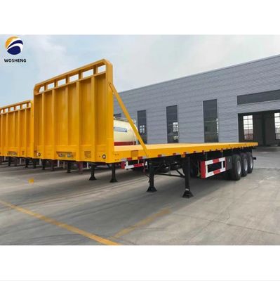 3 Achsen 4 Achsen Container Flatbed Truck Halbanhänger für den Transport von 20ft 40ft Container