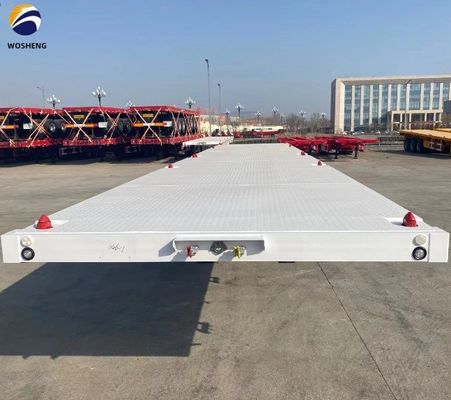 3 Achsen 4 Achsen Container Flatbed Truck Halbanhänger für den Transport von 20ft 40ft Container