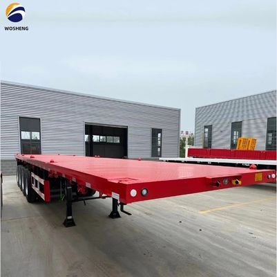 3 Achsen 4 Achsen Container Flatbed Truck Halbanhänger für den Transport von 20ft 40ft Container