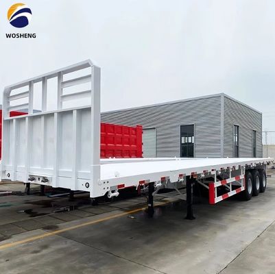 3 Achsen 4 Achsen Container Flatbed Truck Halbanhänger für den Transport von 20ft 40ft Container