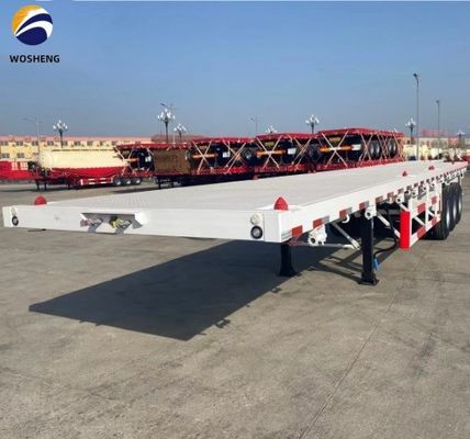 50ft 3 Achsen Flatbed Trailer angepasst an Kundenanforderungen