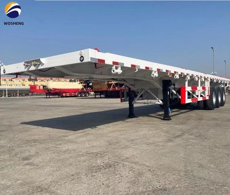 50ft 3 Achsen Flatbed Trailer angepasst an Kundenanforderungen