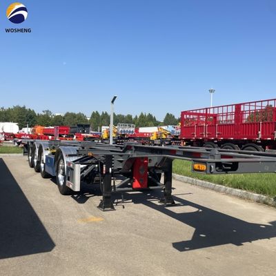 Containertransport Skelettfahrzeug Skelett Halbgestell für 50 t Containeranhänger