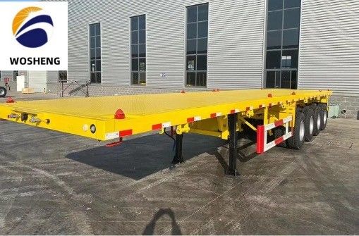 Halbanhänger für 20ft 40ft Container Flatbed Truck 12400x2610x1550mm oder Anpassung
