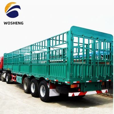 Maßgeschneiderter 3-Achsen 20-50T Hochzaun-Semi-Anhänger für Viehvieh von Wosheng